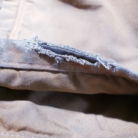 Carhartt Insulated Double Knee Bib Canvas Overalls Mens Size 36x32 Brown R41 BRN - Picture 8 of 10